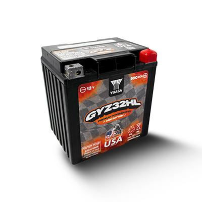Yuasa GYZ32HL High-Performance 12V 32Ah 500CCA AGM Powersport ATV Battery