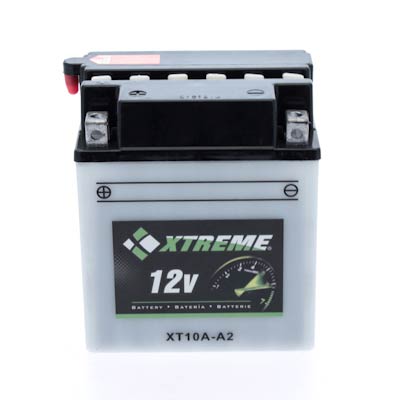 Xtreme 10A-A2 High-Performance 12V 160CCA Flooded Powersport Battery for ATVs Motorcycles