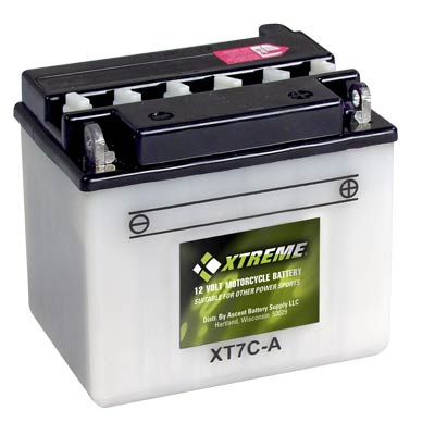 Xtreme High Performance Flooded Powersport Battery: 12V 124CCA for Motorcycles, ATVs