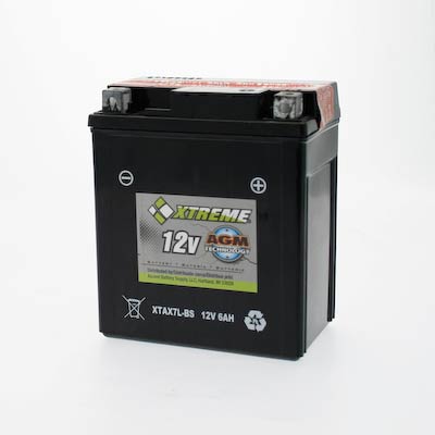 Xtreme 7L-BS High-Performance 12V 85CCA AGM Powersport Battery for ATVs Motorcycles