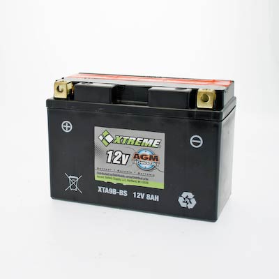 Xtreme 9B-BS 12V 110CCA AGM Powersport Battery: Motorcycle, ATV, Snowmobile