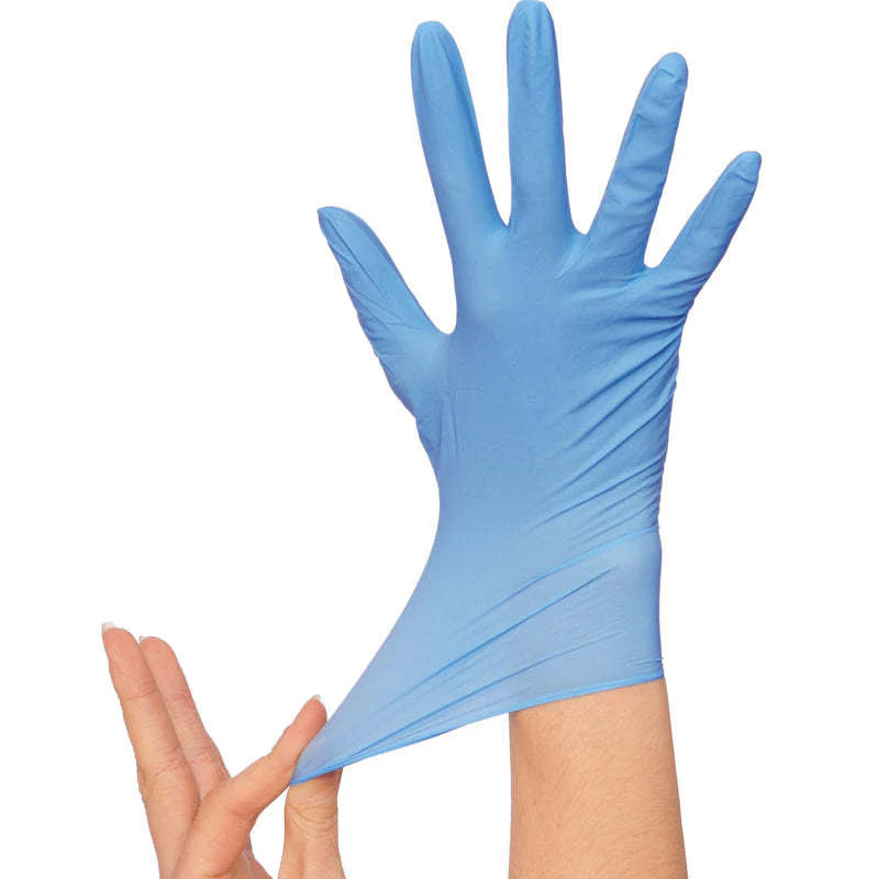 KD 5 Mil Blue Nitrile Powder-Free Gloves CKDNBL5