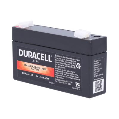 Duracell Ultra 6V 1.3AH AGM Sealed Lead Acid F1 Battery Reliable Power