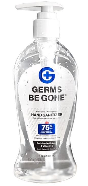 GERMS BE GONE 75% ALCOHOL HAND SANITIZER 15OZ 