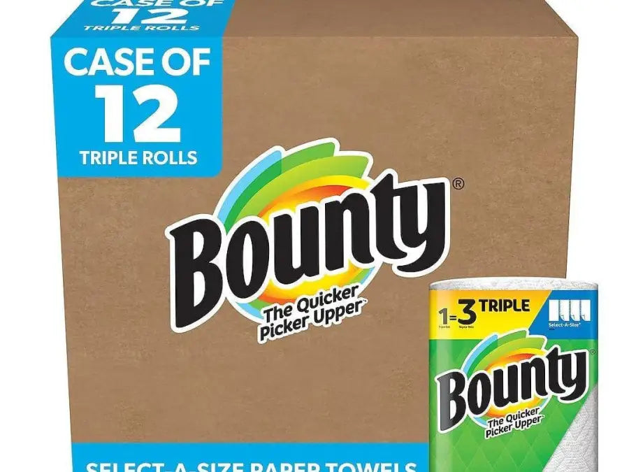 BOUNTY SELECT-A-SIZE PAPER TOWELS 2-PLY 135 SHEETS/ROLL 12 ROLLS/PACK (C-24490966)