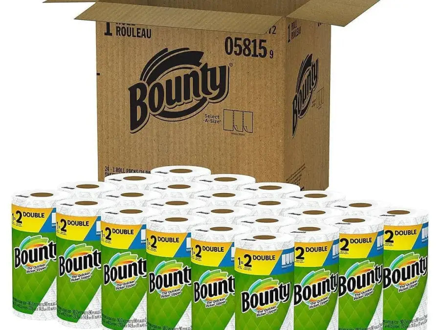 BOUNTY SELECT-A-SIZE PAPER TOWELS 2-PLY 90 SHEETS/ROLL 24 ROLLS/PACK (C- 24490965)