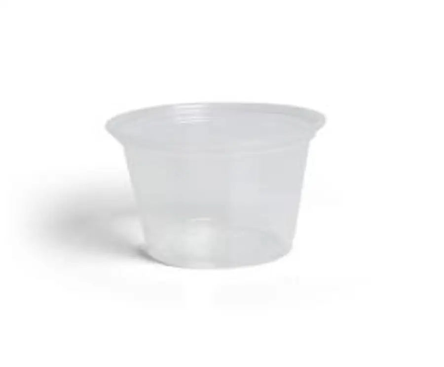 Clear Portion Cup 4oz 50 Count Clear Disposable Plastic - Foodservice Disposables