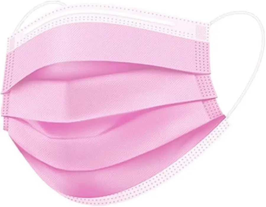 Disposable Face Mask 3-Ply - Pink (Case/40 boxes of 50 masks) FM-4P - Mask