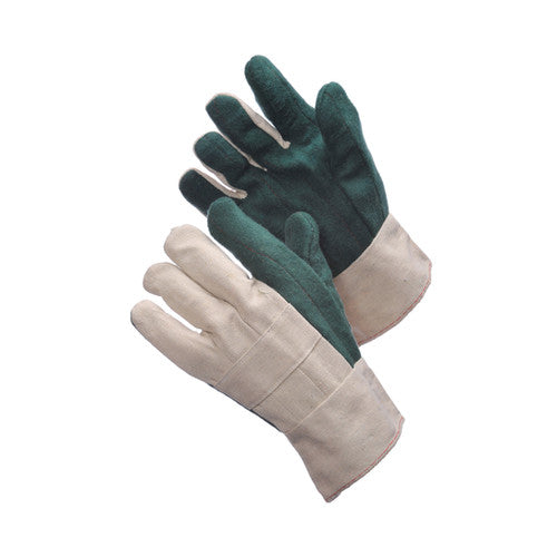 Mggloves Heavy Weight Green Hot Mill Nap-Out Canvas Work Gloves