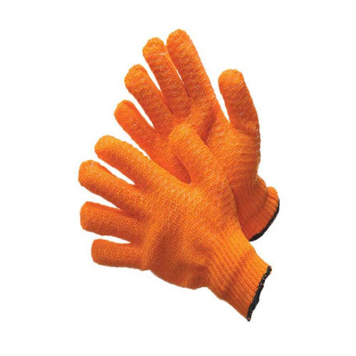 Major Gloves 50-8000T String Knit Gloves PVC Coated Orange