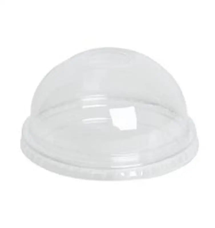 PET Dome Lid with Round Hole 10oz Cup (78mm) 100pcs/bag - Foodservice Disposables