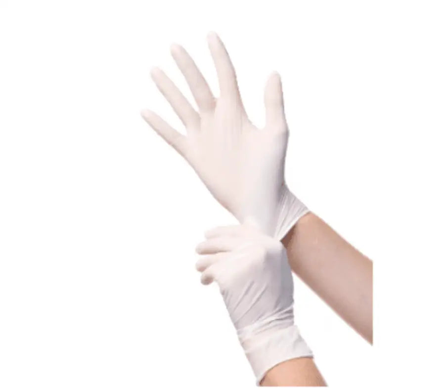 White Disposable Gloves Diamond - Nitrile Exam Gloves 4ml CDWNCF42 - Gloves